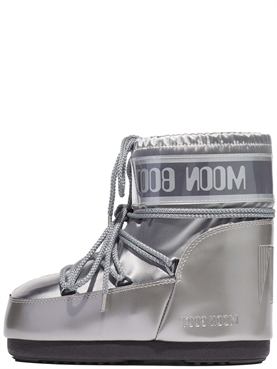 Moon Boot Icon Low Glance Silver Satin Boots